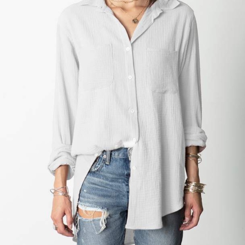 NWT Stillwater LA The Favorite Shirt white medium